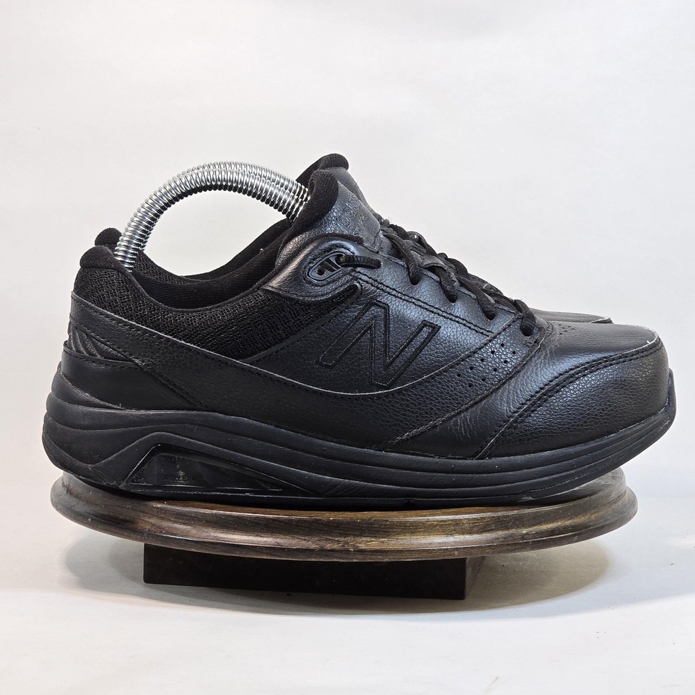 New Balance WW928BK3 Shoes Womens Size 7.5 Black Leather Walking Comfort 2E Wide